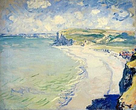 The Beach at Pourville, Claude Monet